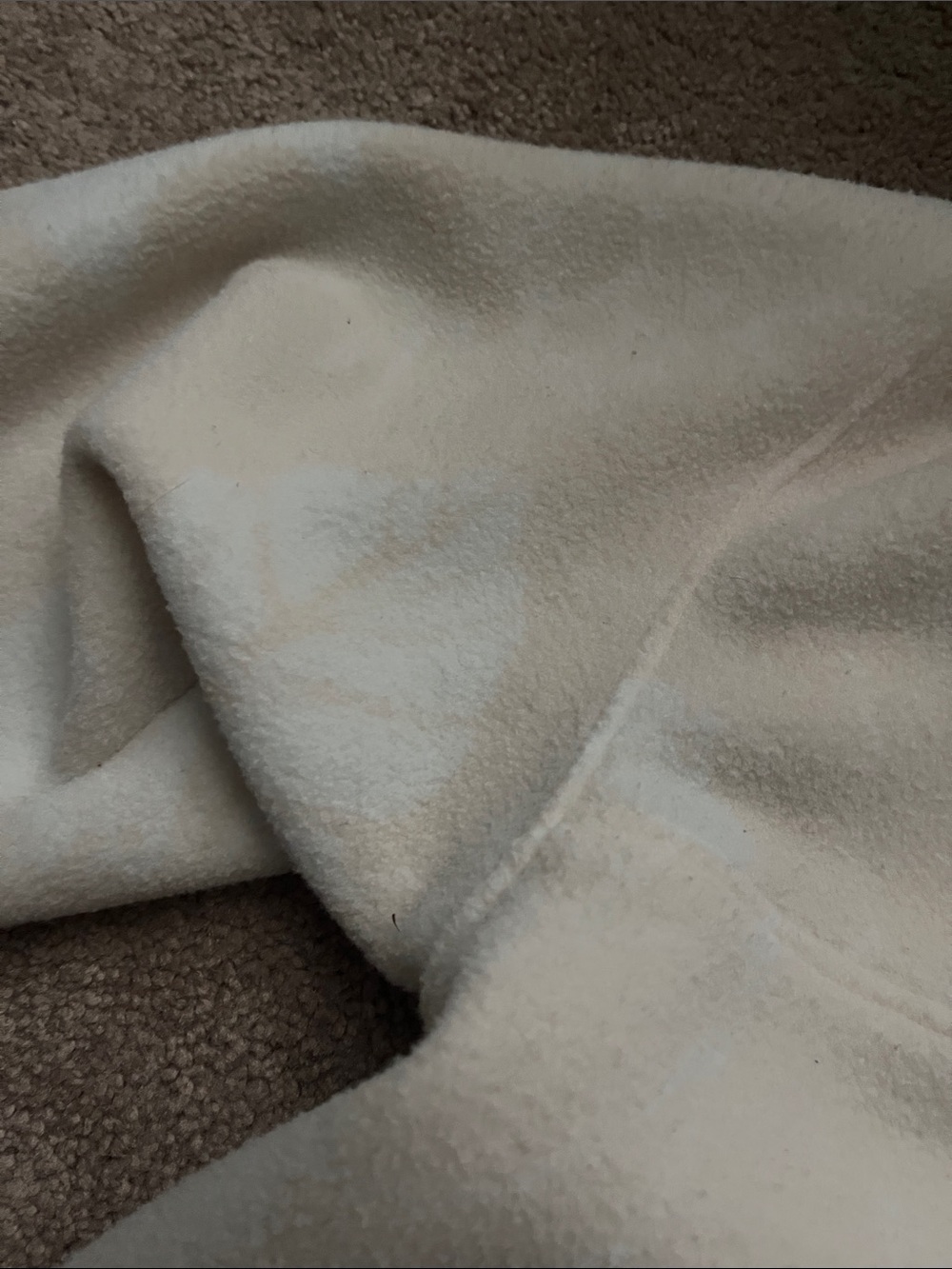 Patagonia Cream Cowl-Neck Snap Fleece with Sage Trim - Picture 5 of 6